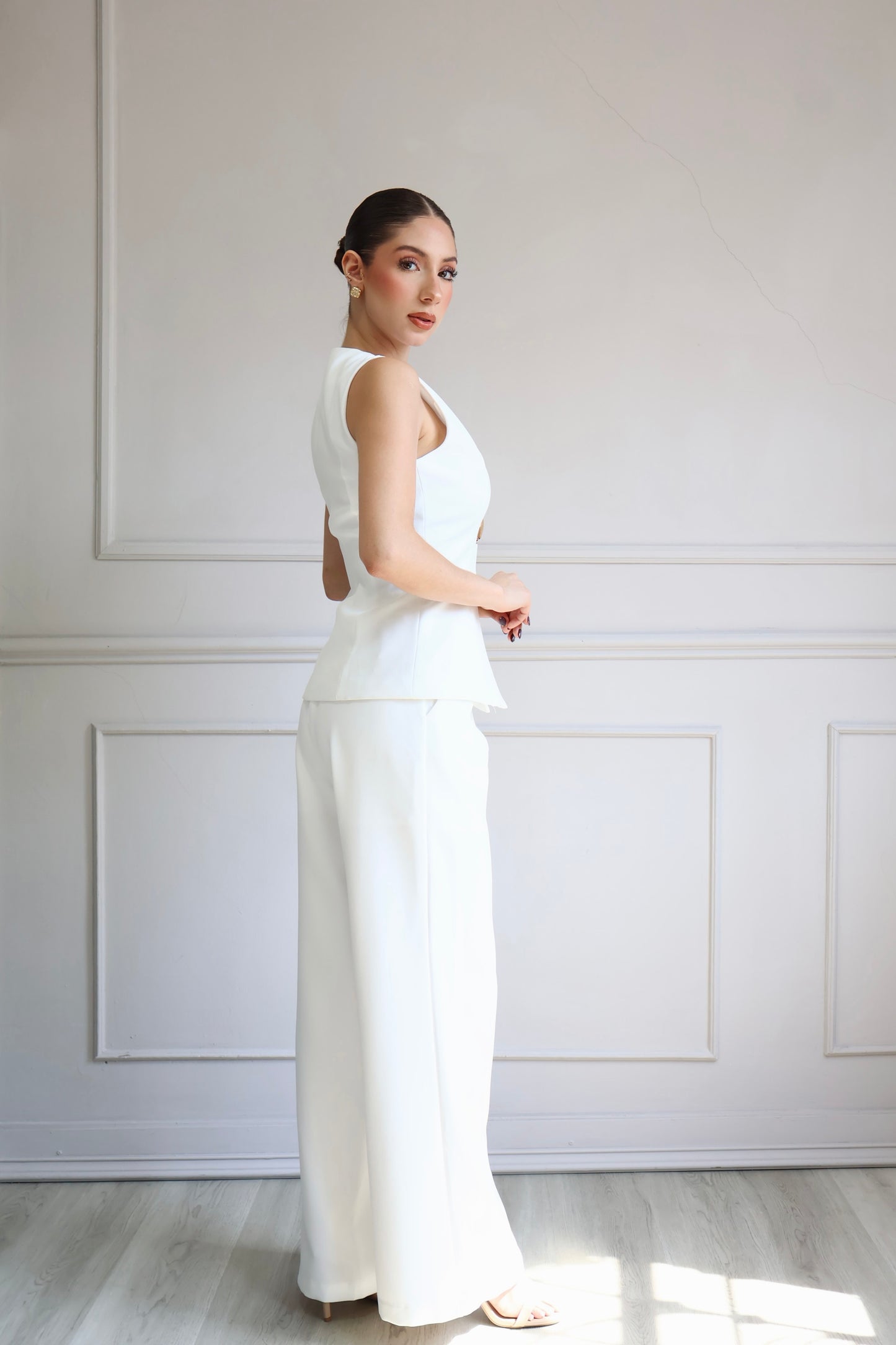 SET ELEGANTE CHALECO Y PANTALÓN