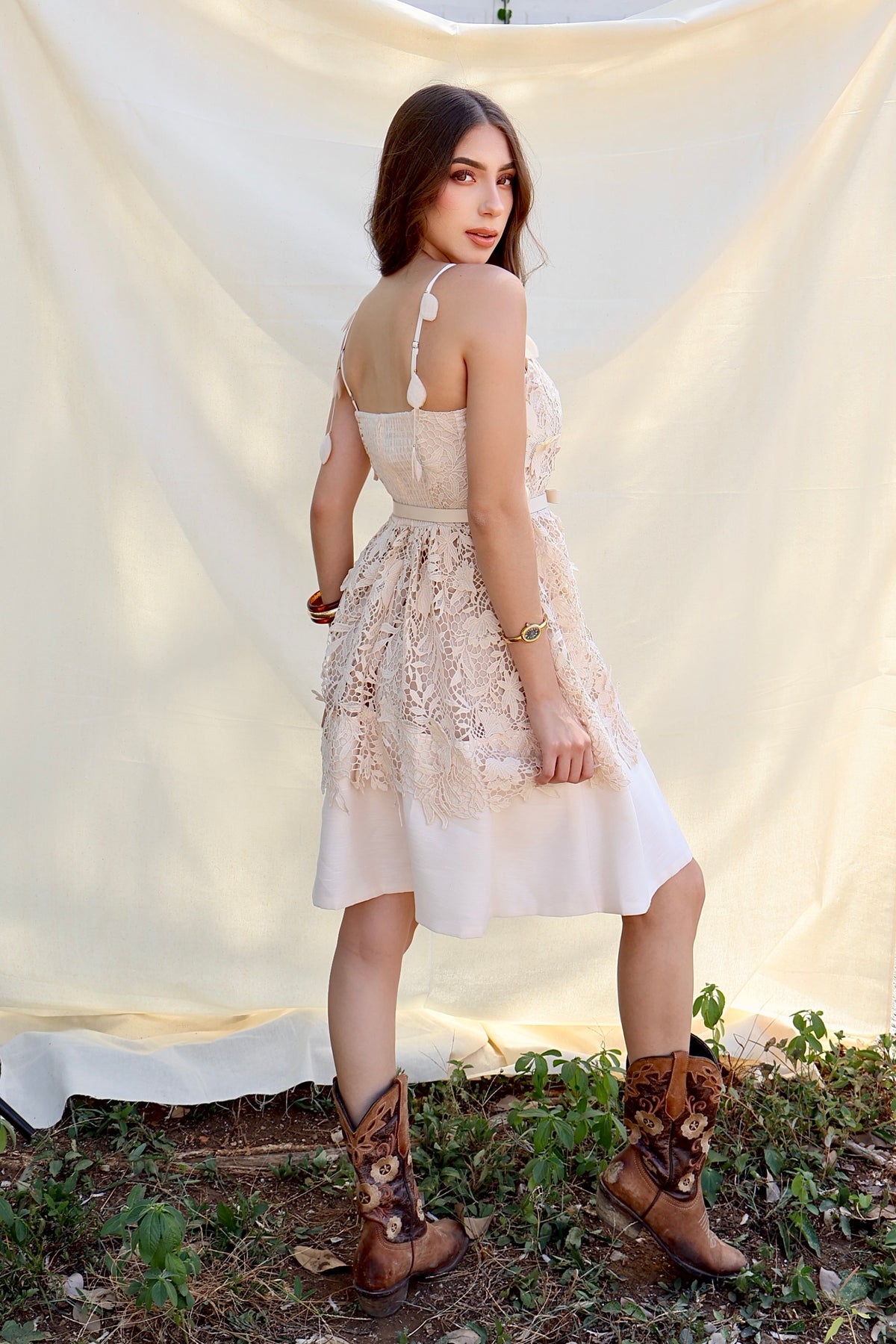 VESTIDO IVORY GUIPURE