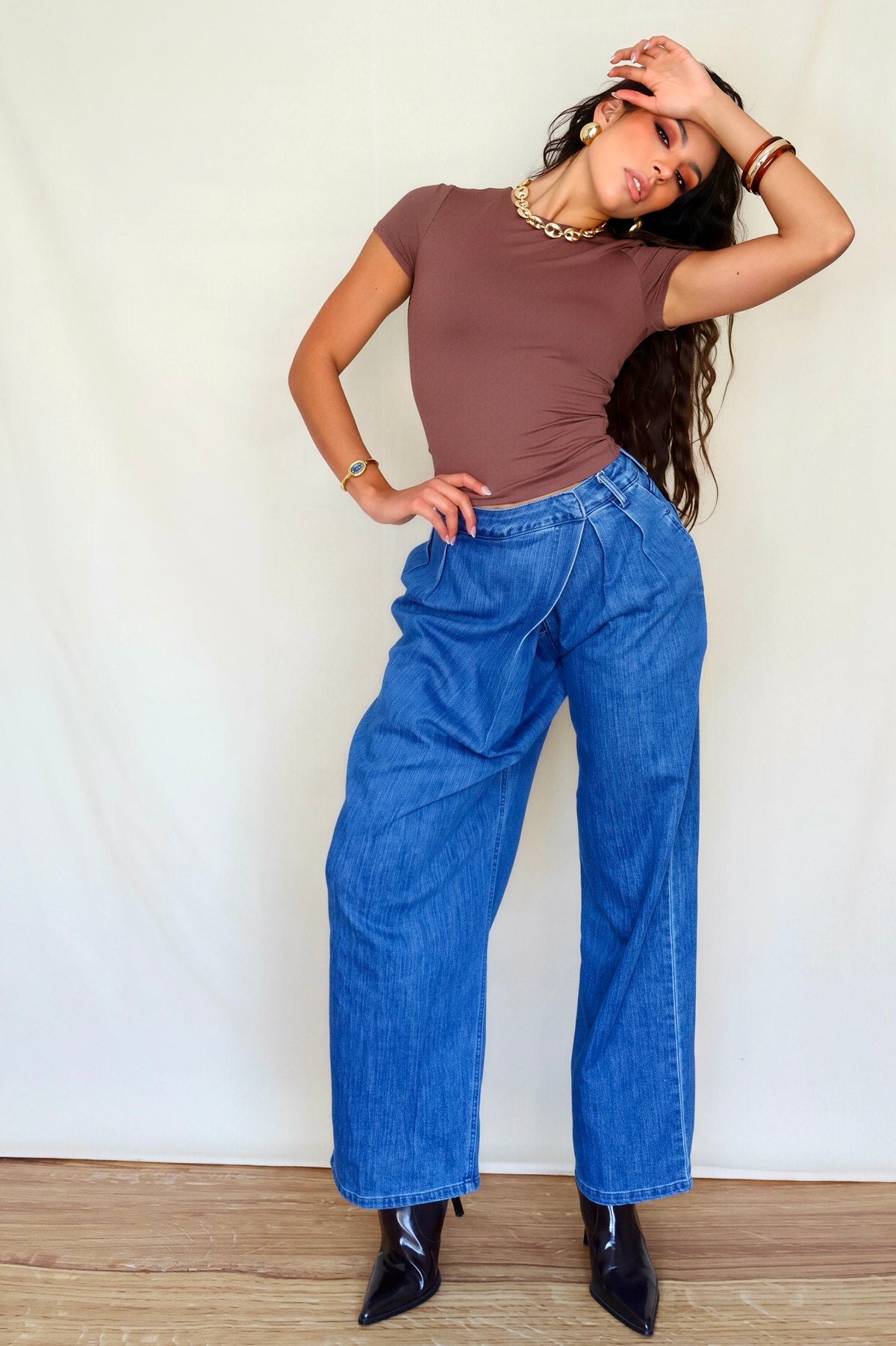 JEANS BELTED