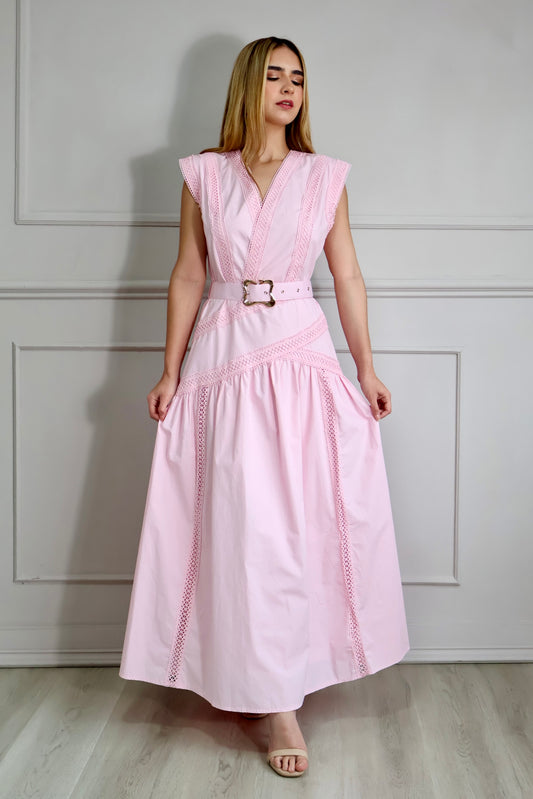 VESTIDO ROSA ROMANTIC LACE