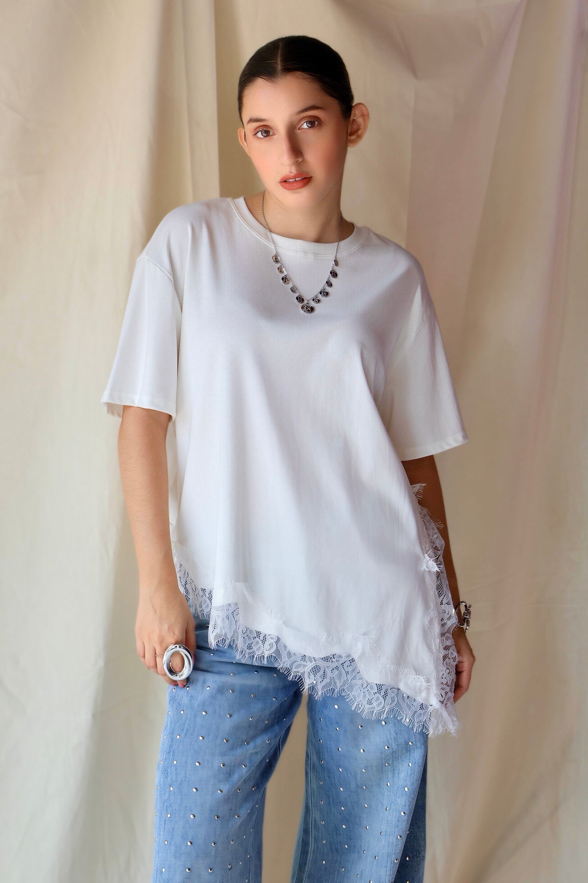 BLUSA CON ENCAJE