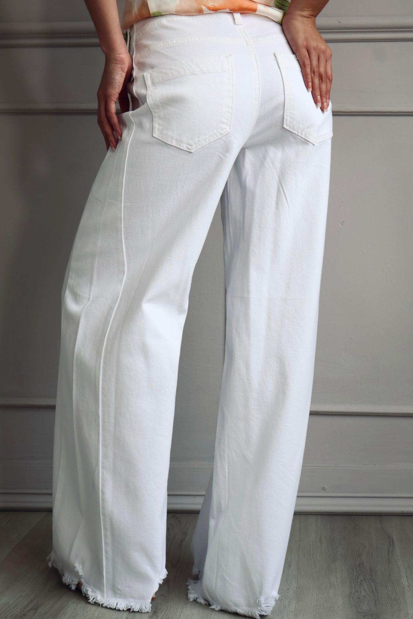 PANTALÓN WIDE LEG BLANCO