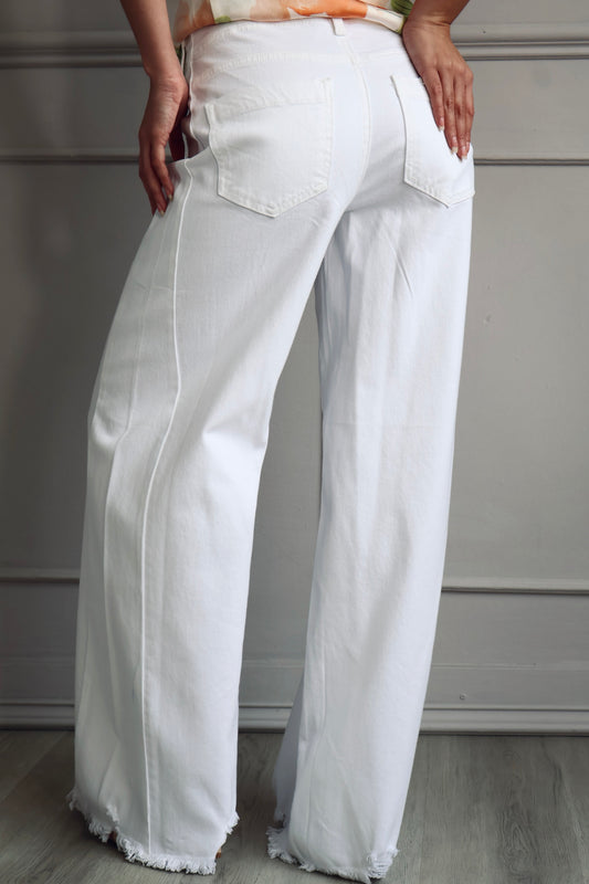 PANTALÓN WIDE LEG BLANCO