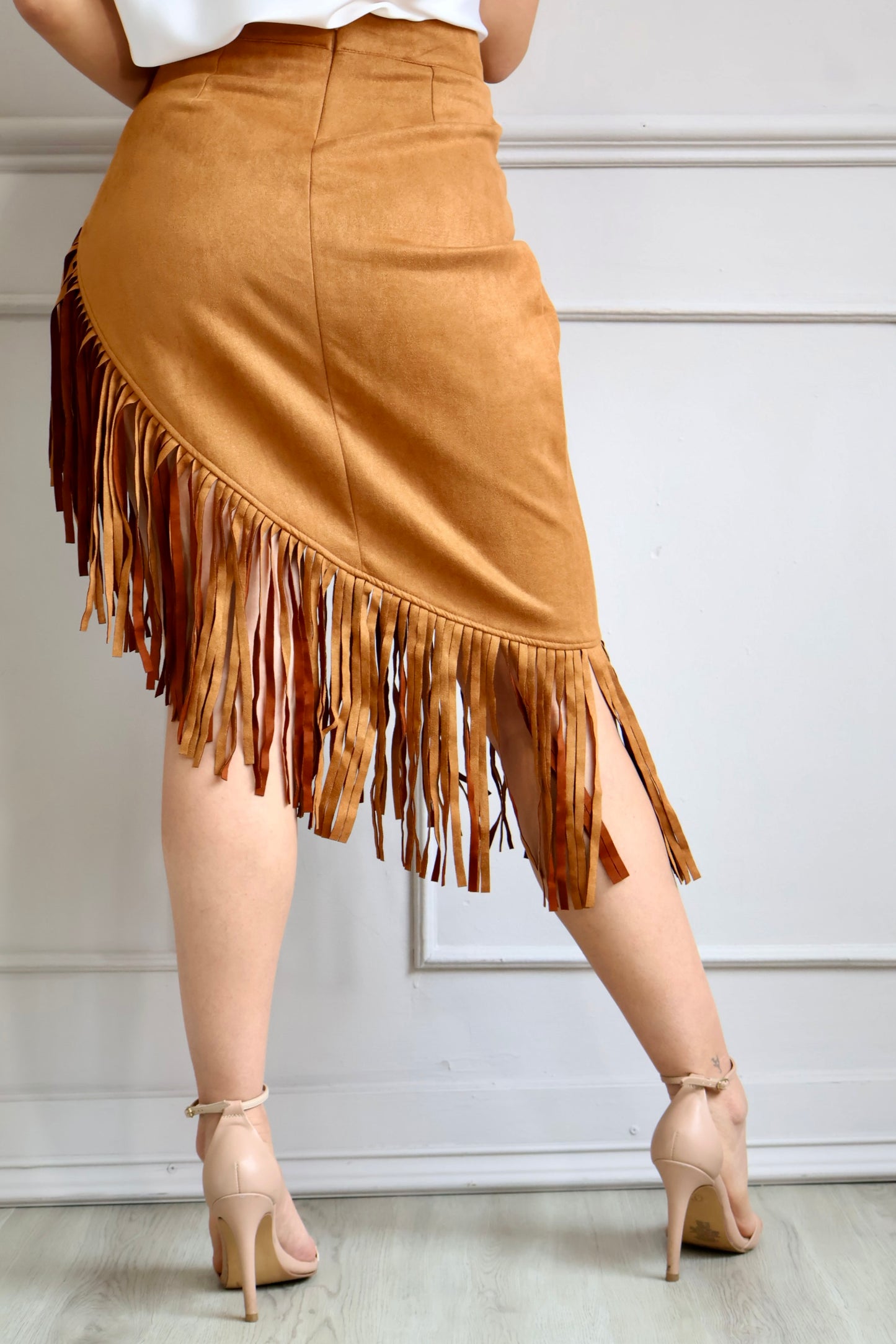 Falda suede western flecos