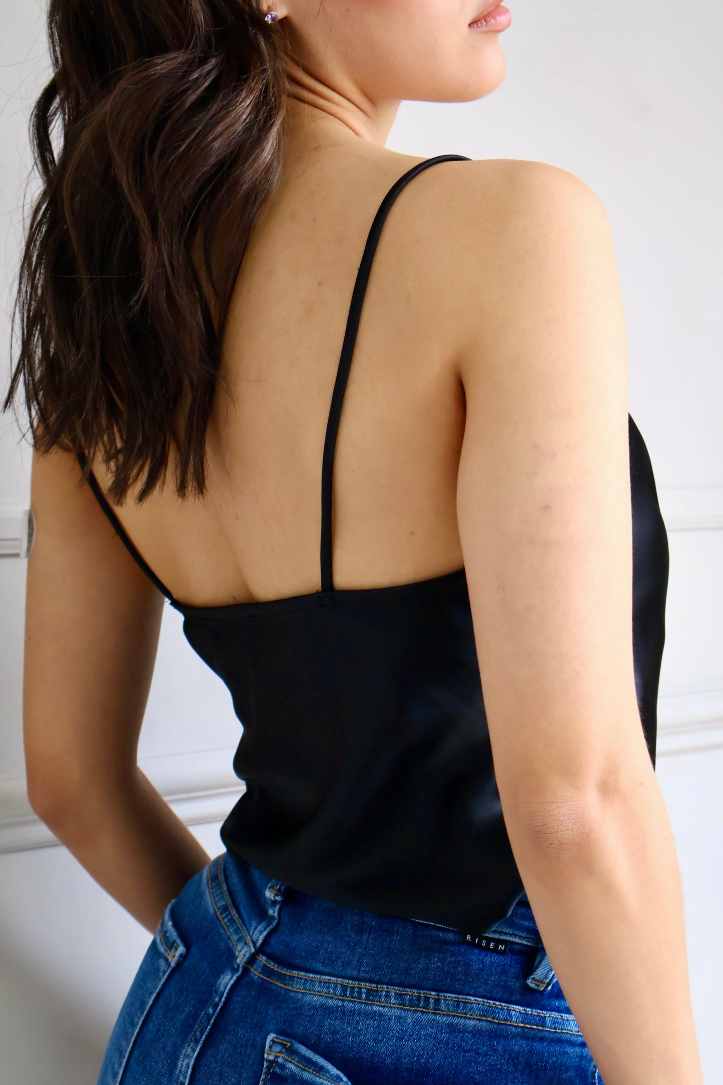 BLUSA COWL NECK SATIN TOUCH