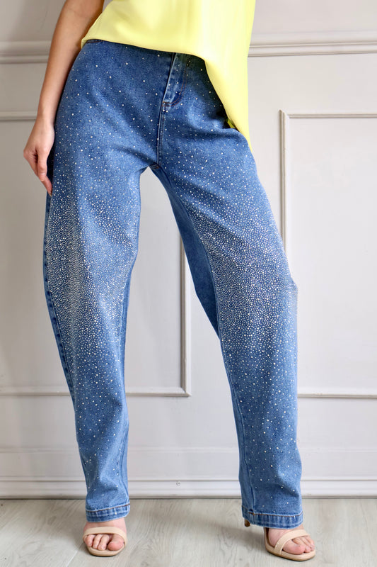 Jeans Crystal Glow Denim