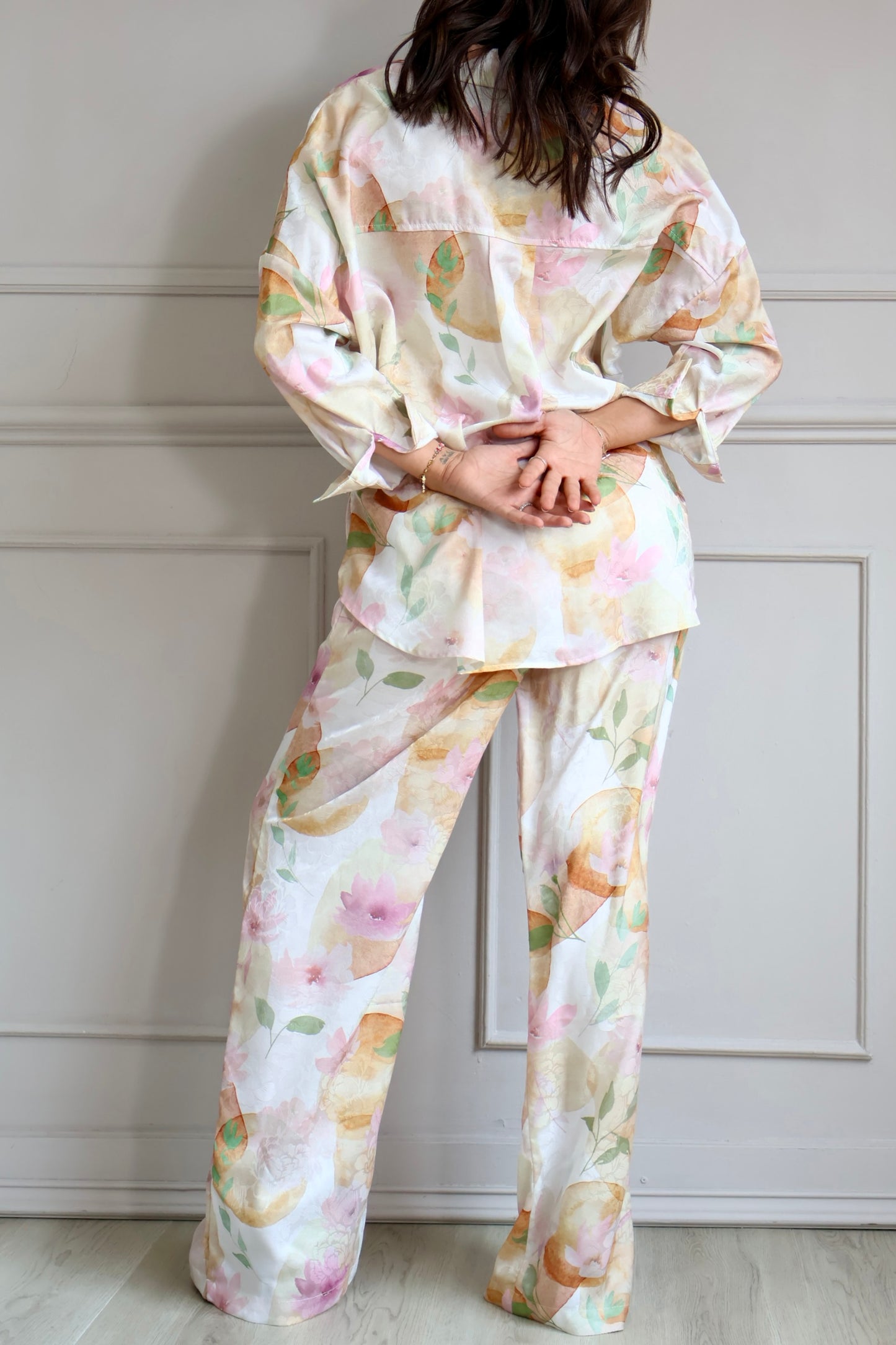 SET DE PANTALÓN FLORAL ACUARELA