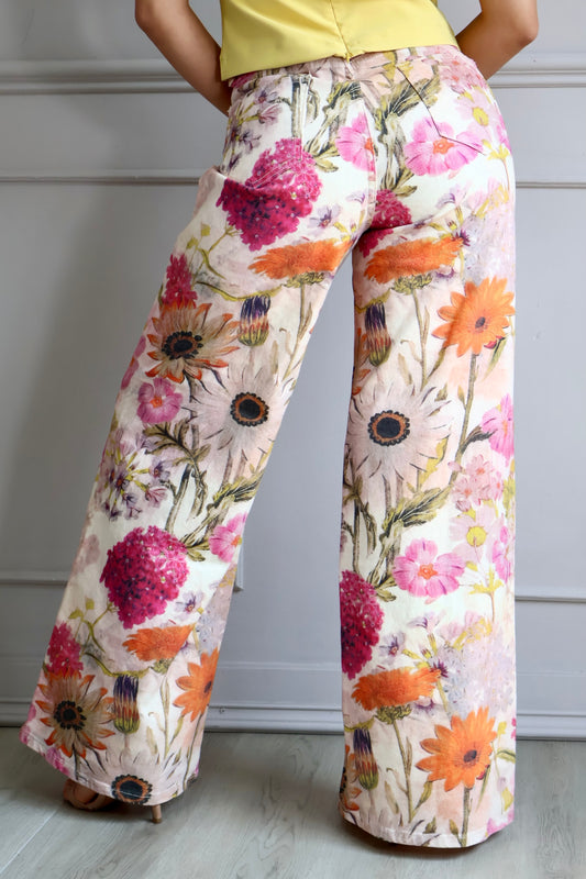 PANTALÓN FLORAL WIDE LEG