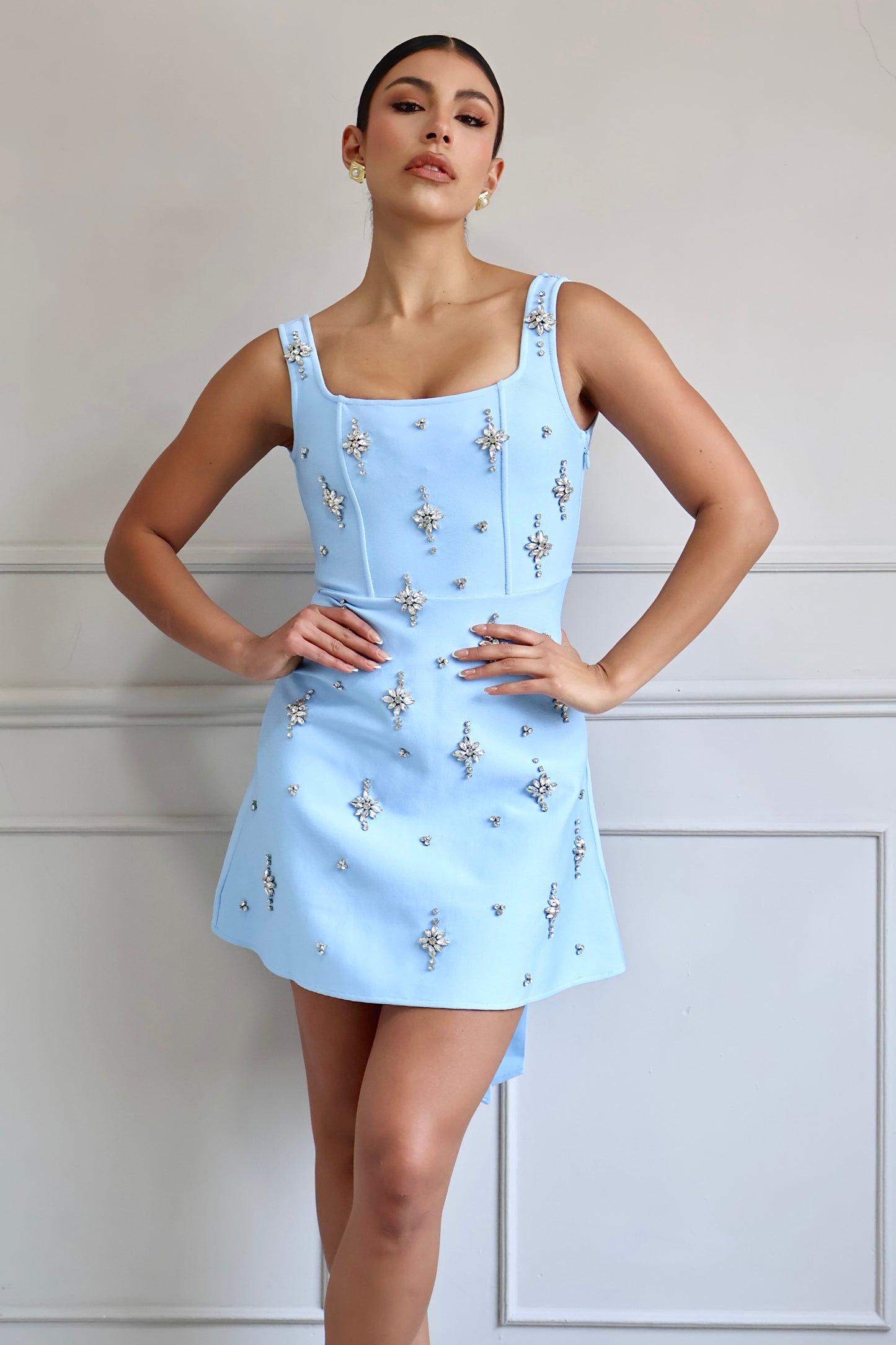 VESTIDO SKY JEWEL BOW