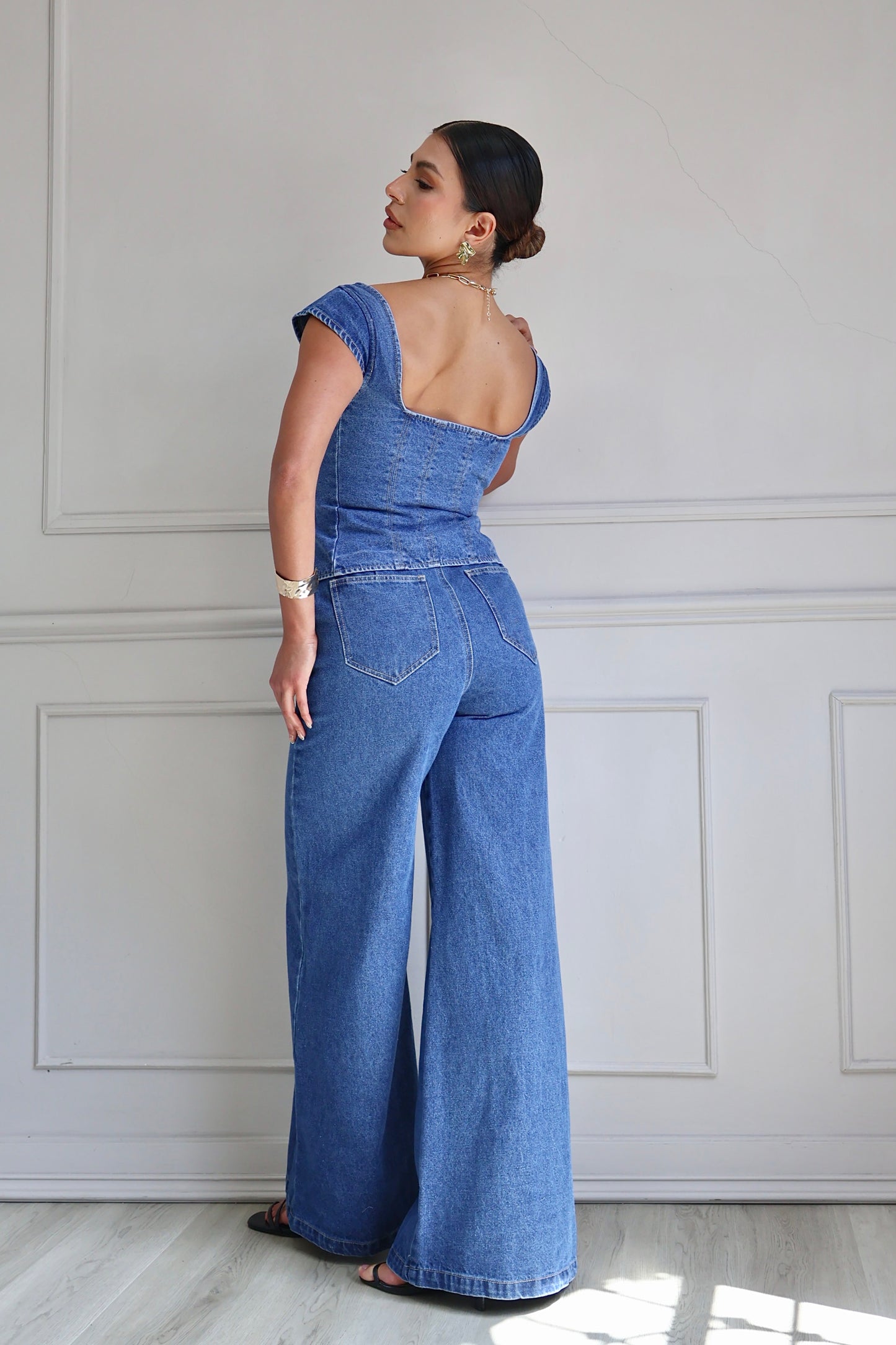 CHALECO DENIM SCULPT