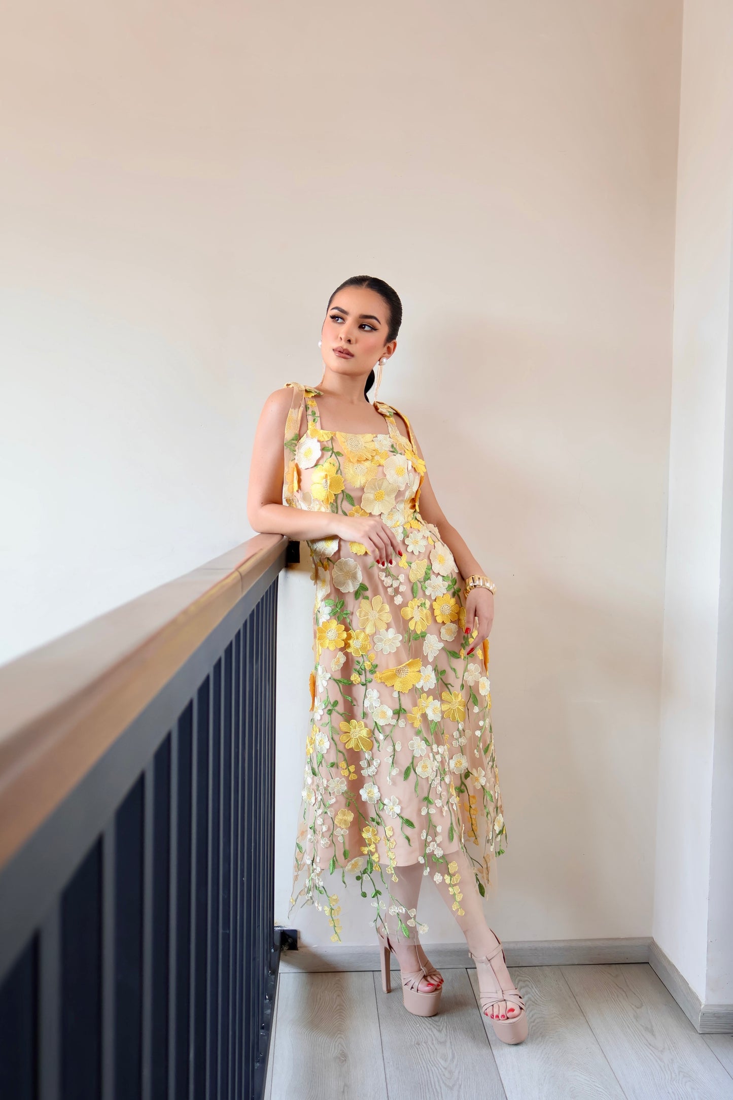 VESTIDO GOLDEN GARDEN COUTURE