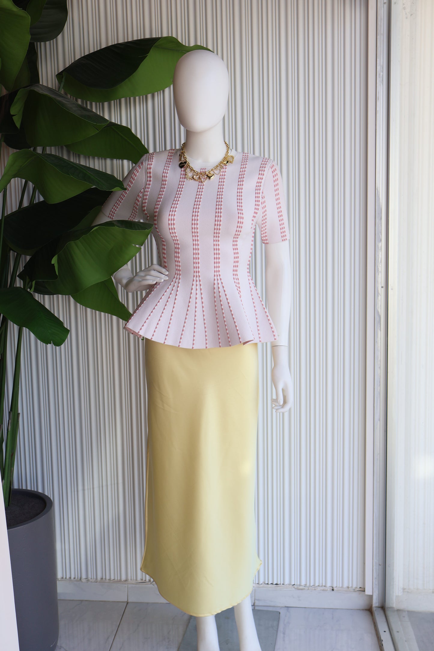 FALDA SATIN MIDI