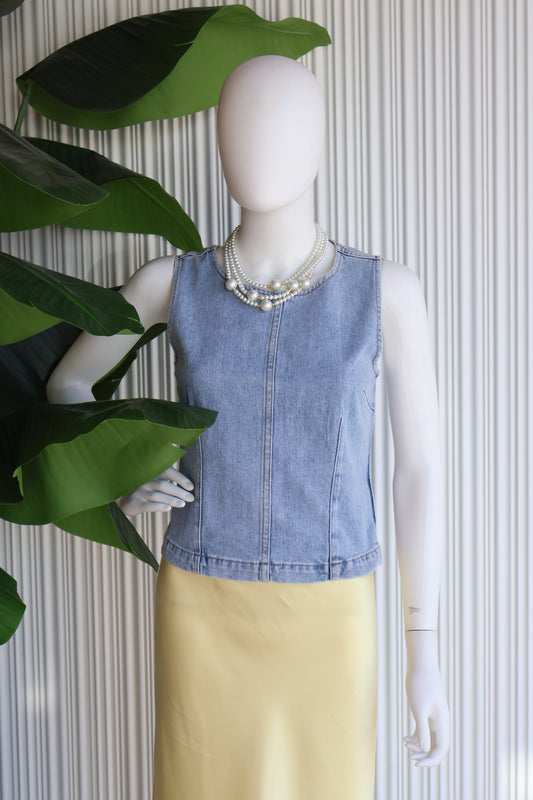 TOP DENIM STRUCTURED