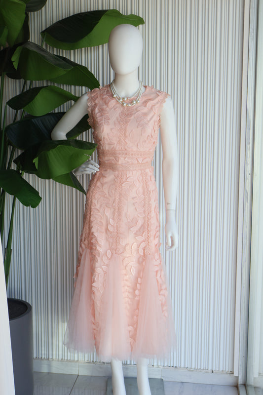 VESTIDO BLUSH GARDEN COUTURE